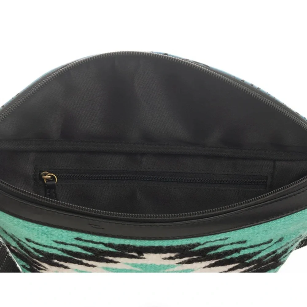 MYRA Riverbend Serape Fanny Bag *NWT* Vibrant Blue Turquoise + Adjustable Strap - Picture 8 of 8